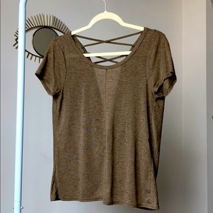 Poof! Crisscross Open-back Tee